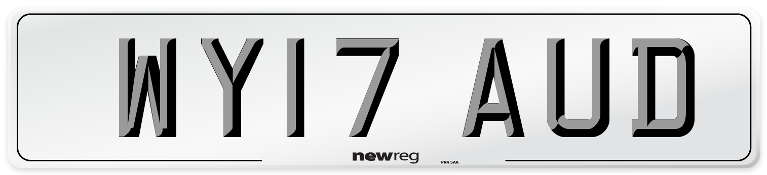 WY17 AUD Number Plate from New Reg